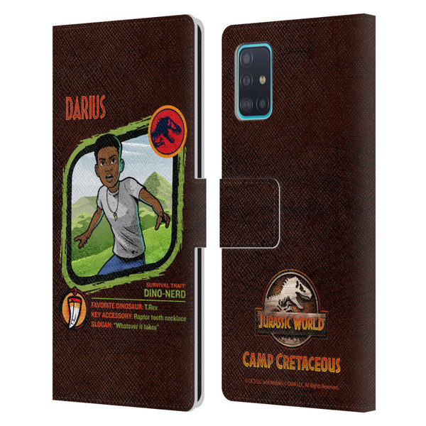 Jurassic World: Camp Cretaceous Character Art Darius Leather Book Wallet Case Cover For Samsung Galaxy A51 (2019)