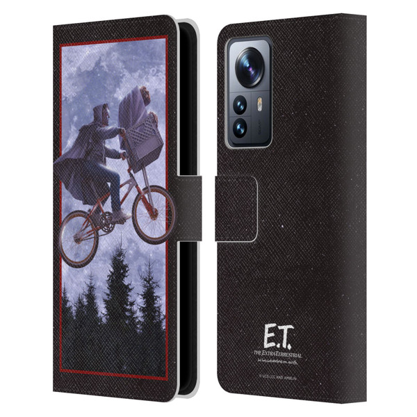E.T. Graphics Night Bike Rides Leather Book Wallet Case Cover For Xiaomi 12 Pro