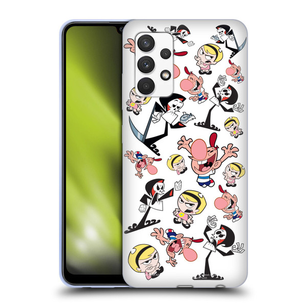 The Grim Adventures of Billy & Mandy Graphics Icons Soft Gel Case for Samsung Galaxy A32 (2021)