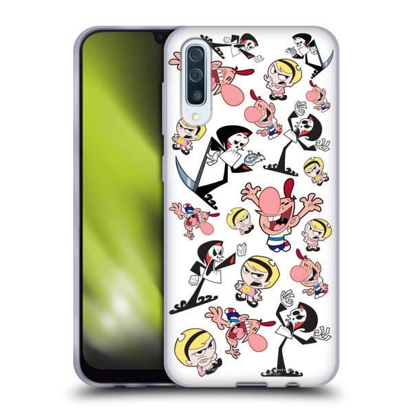 The Grim Adventures of Billy & Mandy Graphics Icons Soft Gel Case for Samsung Galaxy A50/A30s (2019)