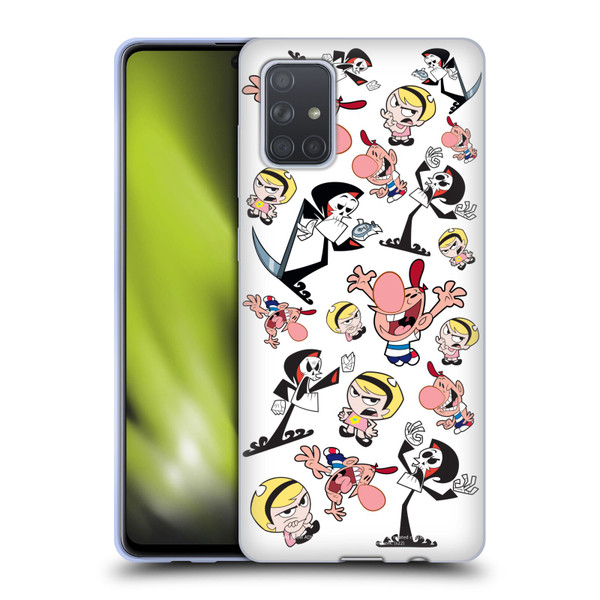 The Grim Adventures of Billy & Mandy Graphics Icons Soft Gel Case for Samsung Galaxy A71 (2019)