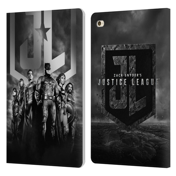 Zack Snyder's Justice League Snyder Cut Character Art Group Logo Leather Book Wallet Case Cover For Apple iPad mini 4