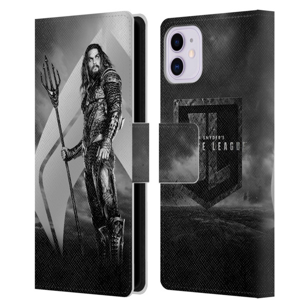 Zack Snyder's Justice League Snyder Cut Character Art Aquaman Leather Book Wallet Case Cover For Apple iPhone 11