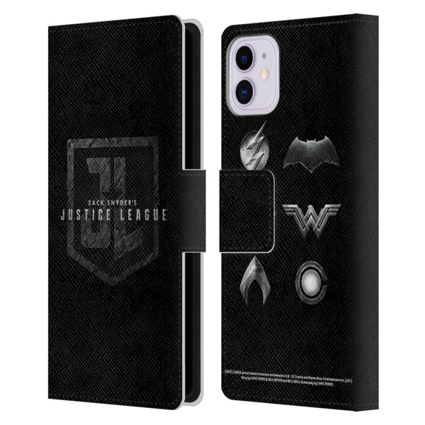 Zack Snyder's Justice League Snyder Cut Character Art Logo Leather Book Wallet Case Cover For Apple iPhone 11