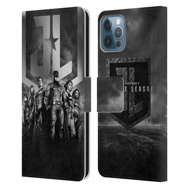 Zack Snyder's Justice League Snyder Cut Character Art Group Logo Leather Book Wallet Case Cover For Apple iPhone 12 / iPhone 12 Pro