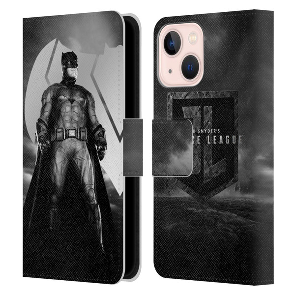 Zack Snyder's Justice League Snyder Cut Character Art Batman Leather Book Wallet Case Cover For Apple iPhone 13 Mini
