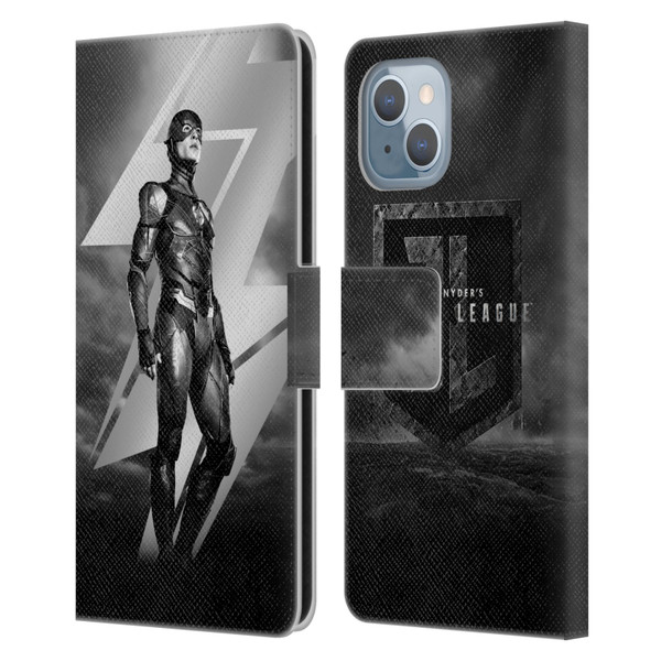 Zack Snyder's Justice League Snyder Cut Character Art Flash Leather Book Wallet Case Cover For Apple iPhone 14