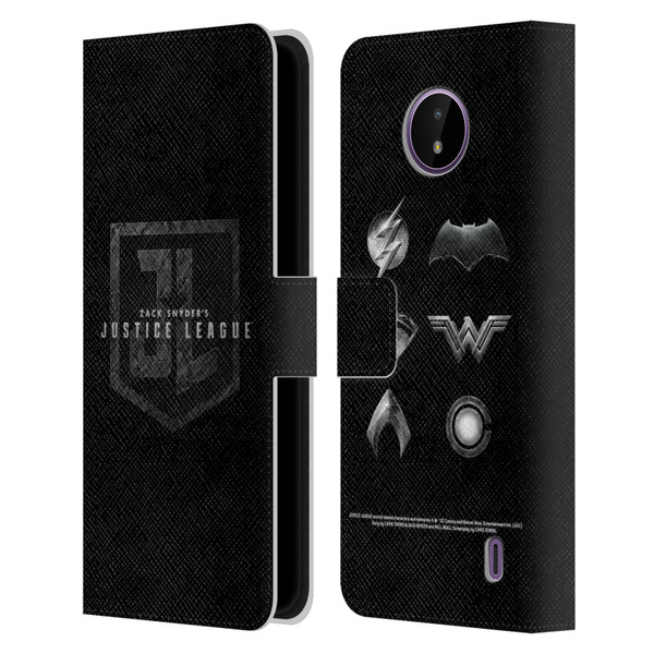 Zack Snyder's Justice League Snyder Cut Character Art Logo Leather Book Wallet Case Cover For Nokia C10 / C20