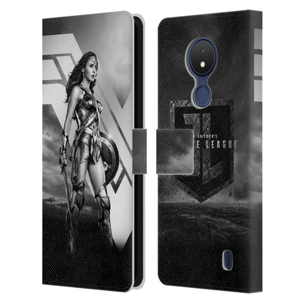 Zack Snyder's Justice League Snyder Cut Character Art Wonder Woman Leather Book Wallet Case Cover For Nokia C21