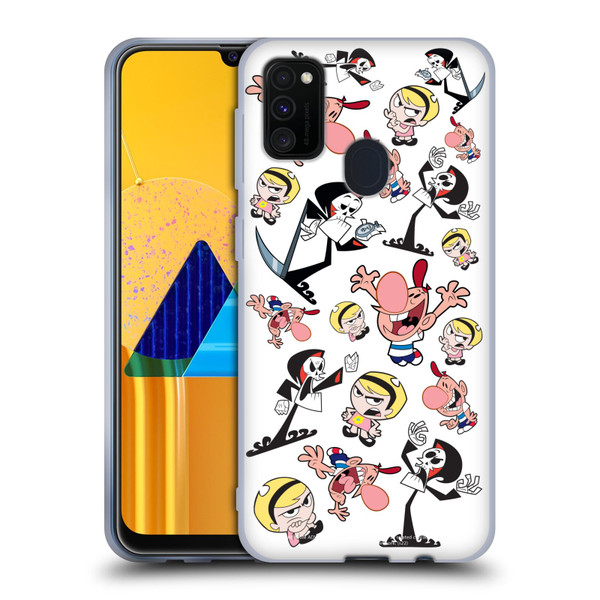 The Grim Adventures of Billy & Mandy Graphics Icons Soft Gel Case for Samsung Galaxy M30s (2019)/M21 (2020)