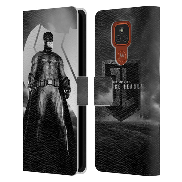 Zack Snyder's Justice League Snyder Cut Character Art Batman Leather Book Wallet Case Cover For Motorola Moto E7 Plus