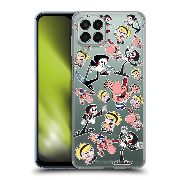 The Grim Adventures of Billy & Mandy Graphics Icons Soft Gel Case for Samsung Galaxy M33 (2022)