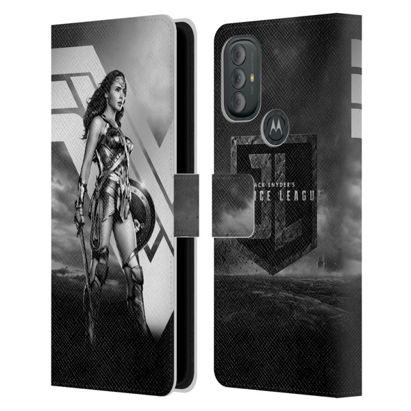 Zack Snyder's Justice League Snyder Cut Character Art Wonder Woman Leather Book Wallet Case Cover For Motorola Moto G10 / Moto G20 / Moto G30