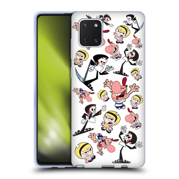 The Grim Adventures of Billy & Mandy Graphics Icons Soft Gel Case for Samsung Galaxy Note10 Lite