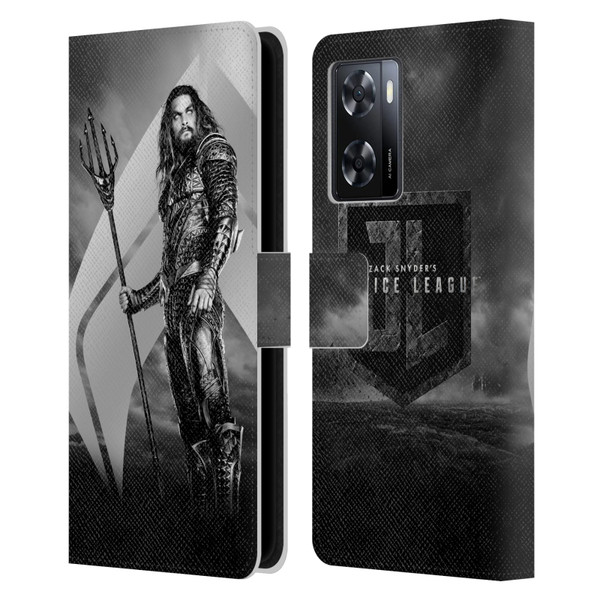 Zack Snyder's Justice League Snyder Cut Character Art Aquaman Leather Book Wallet Case Cover For OPPO A57s