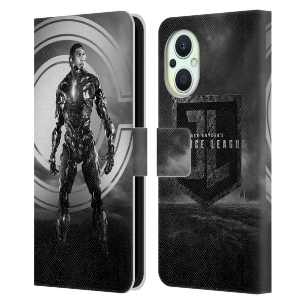 Zack Snyder's Justice League Snyder Cut Character Art Cyborg Leather Book Wallet Case Cover For OPPO Reno8 Lite