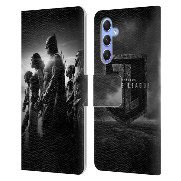 Zack Snyder's Justice League Snyder Cut Character Art Group Leather Book Wallet Case Cover For Samsung Galaxy A34 5G