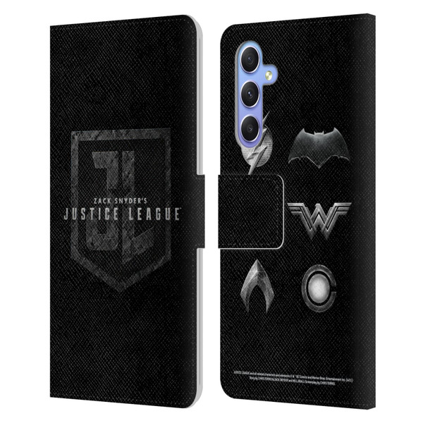 Zack Snyder's Justice League Snyder Cut Character Art Logo Leather Book Wallet Case Cover For Samsung Galaxy A34 5G