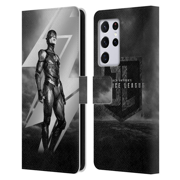 Zack Snyder's Justice League Snyder Cut Character Art Flash Leather Book Wallet Case Cover For Samsung Galaxy S21 Ultra 5G