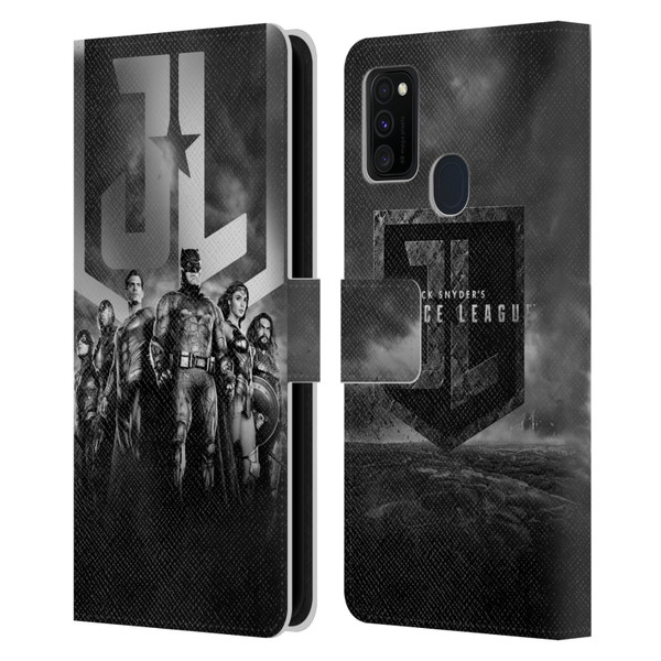 Zack Snyder's Justice League Snyder Cut Character Art Group Logo Leather Book Wallet Case Cover For Samsung Galaxy M30s (2019)/M21 (2020)