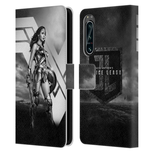 Zack Snyder's Justice League Snyder Cut Character Art Wonder Woman Leather Book Wallet Case Cover For Sony Xperia 5 IV