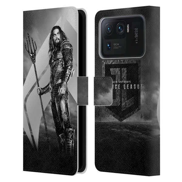 Zack Snyder's Justice League Snyder Cut Character Art Aquaman Leather Book Wallet Case Cover For Xiaomi Mi 11 Ultra