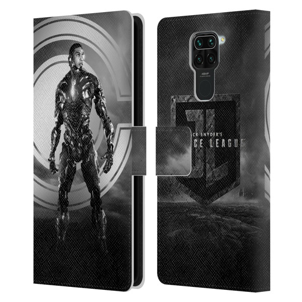 Zack Snyder's Justice League Snyder Cut Character Art Cyborg Leather Book Wallet Case Cover For Xiaomi Redmi Note 9 / Redmi 10X 4G