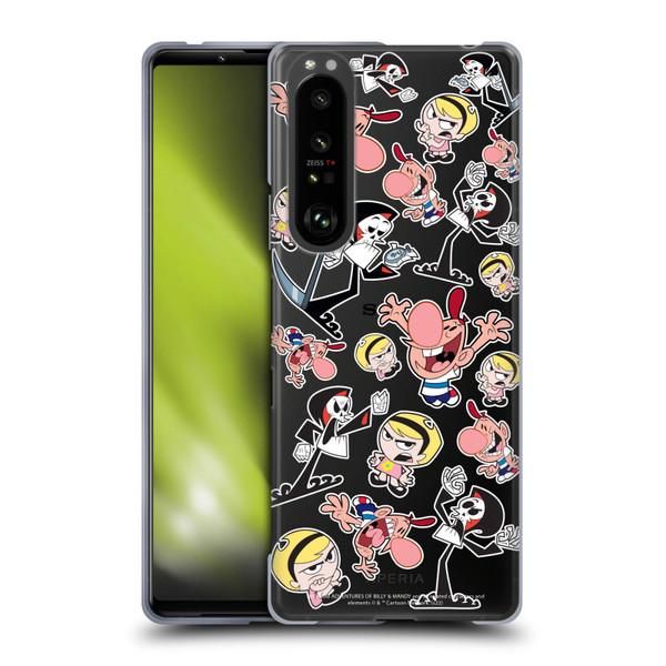 The Grim Adventures of Billy & Mandy Graphics Icons Soft Gel Case for Sony Xperia 1 III
