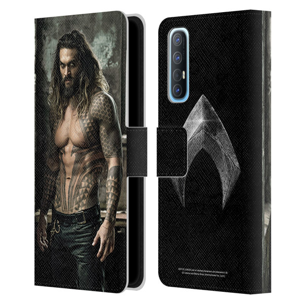 Zack Snyder's Justice League Snyder Cut Photography Aquaman Leather Book Wallet Case Cover For OPPO Find X2 Neo 5G