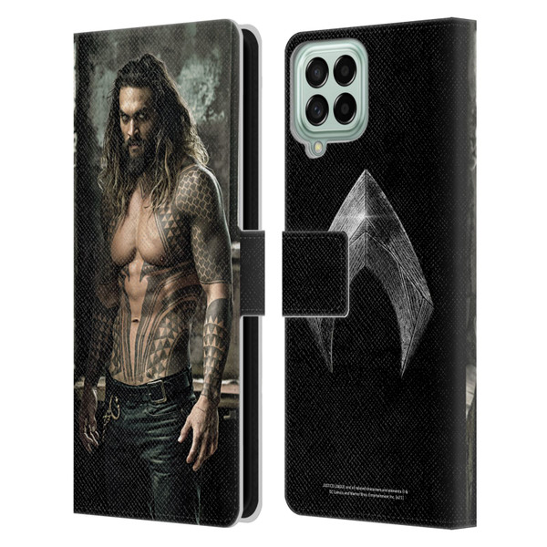 Zack Snyder's Justice League Snyder Cut Photography Aquaman Leather Book Wallet Case Cover For Samsung Galaxy M33 (2022)