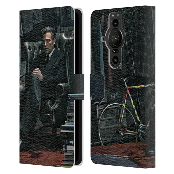 Zack Snyder's Justice League Snyder Cut Photography Bruce Wayne Leather Book Wallet Case Cover For Sony Xperia Pro-I