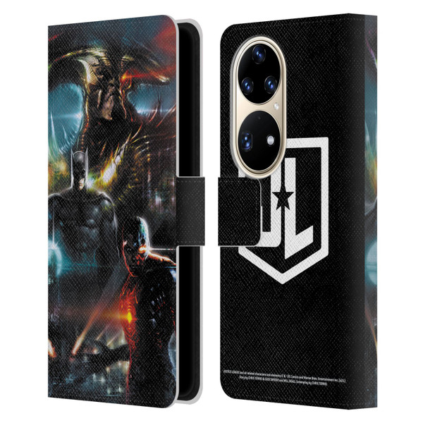 Zack Snyder's Justice League Snyder Cut Graphics Steppenwolf, Batman, Cyborg Leather Book Wallet Case Cover For Huawei P50 Pro