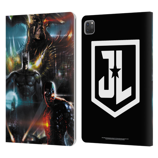 Zack Snyder's Justice League Snyder Cut Graphics Steppenwolf, Batman, Cyborg Leather Book Wallet Case Cover For Apple iPad Pro 11 2020 / 2021 / 2022