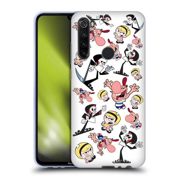The Grim Adventures of Billy & Mandy Graphics Icons Soft Gel Case for Xiaomi Redmi Note 8T