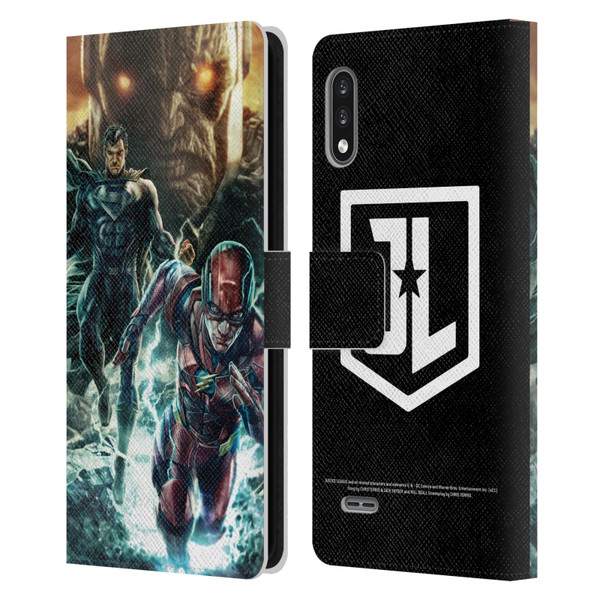 Zack Snyder's Justice League Snyder Cut Graphics Darkseid, Superman, Flash Leather Book Wallet Case Cover For LG K22