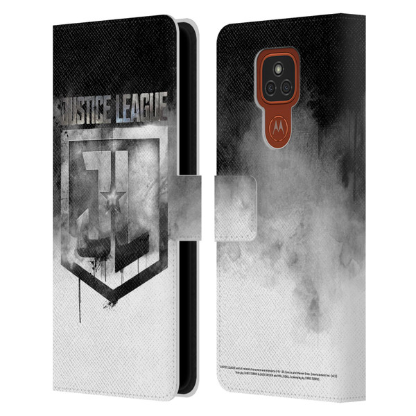 Zack Snyder's Justice League Snyder Cut Graphics Watercolour Logo Leather Book Wallet Case Cover For Motorola Moto E7 Plus