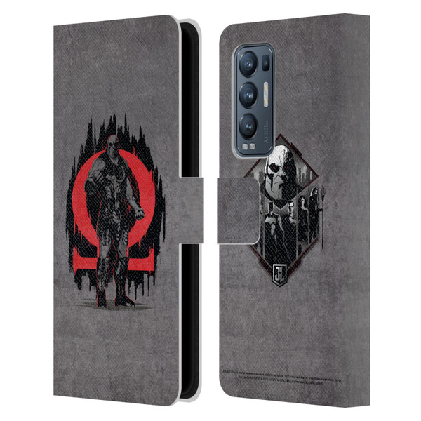 Zack Snyder's Justice League Snyder Cut Graphics Darkseid Leather Book Wallet Case Cover For OPPO Find X3 Neo / Reno5 Pro+ 5G