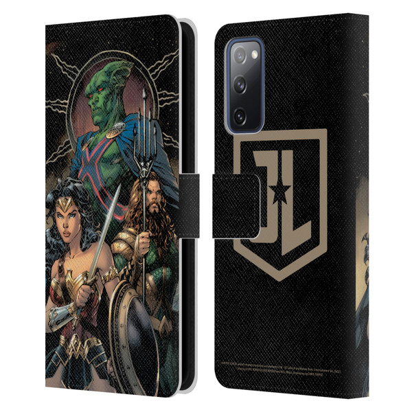 Zack Snyder's Justice League Snyder Cut Graphics Martian Manhunter Wonder Woman Leather Book Wallet Case Cover For Samsung Galaxy S20 FE / 5G