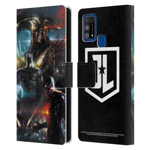 Zack Snyder's Justice League Snyder Cut Graphics Steppenwolf, Batman, Cyborg Leather Book Wallet Case Cover For Samsung Galaxy M31 (2020)