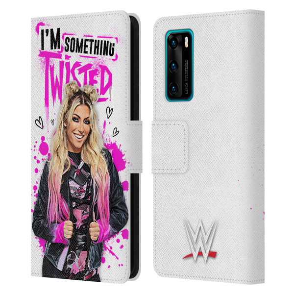 WWE Alexa Bliss Something Twisted Leather Book Wallet Case Cover For Huawei P40 5G