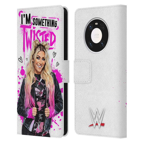 WWE Alexa Bliss Something Twisted Leather Book Wallet Case Cover For Huawei Mate 40 Pro 5G