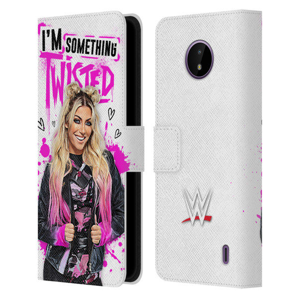 WWE Alexa Bliss Something Twisted Leather Book Wallet Case Cover For Nokia C10 / C20