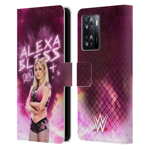 WWE Alexa Bliss Portrait Leather Book Wallet Case Cover For OPPO A57s
