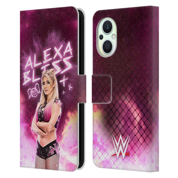 WWE Alexa Bliss Portrait Leather Book Wallet Case Cover For OPPO Reno8 Lite