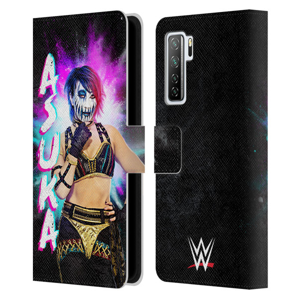 WWE Asuka Black Portrait Leather Book Wallet Case Cover For Huawei Nova 7 SE/P40 Lite 5G