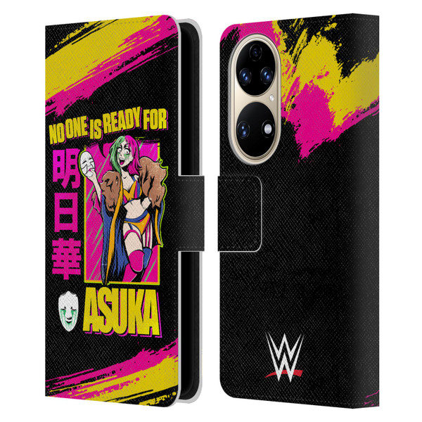 WWE Asuka No One Is Ready Leather Book Wallet Case Cover For Huawei P50