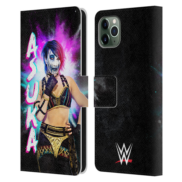 WWE Asuka Black Portrait Leather Book Wallet Case Cover For Apple iPhone 11 Pro Max