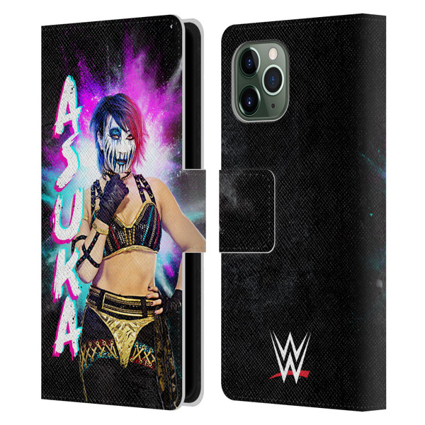 WWE Asuka Black Portrait Leather Book Wallet Case Cover For Apple iPhone 11 Pro