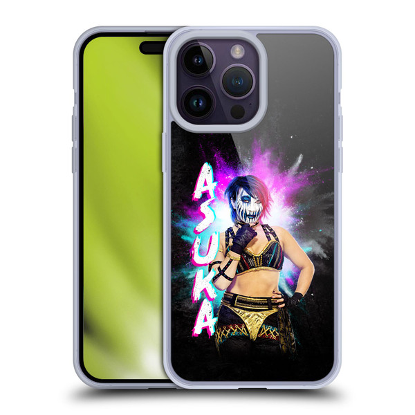 WWE Asuka Black Portrait Soft Gel Case for Apple iPhone 14 Pro Max