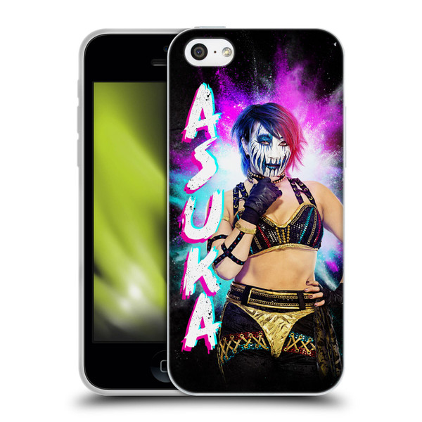 WWE Asuka Black Portrait Soft Gel Case for Apple iPhone 5c